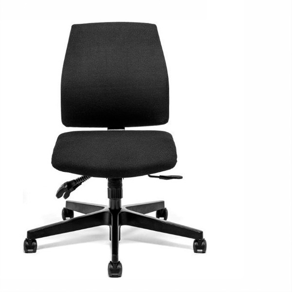 God Billig Kontorstol 1 C Billede af God billig GEOS kontorstol, som kan justeres, så den passer lige til dig. En rigtig god ergonomisk stol til en overkommelig pris.