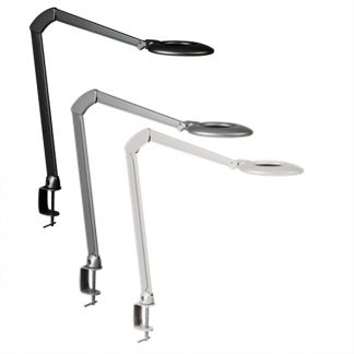 Billede af Ovelo arbejdslampe giver et godt lysudbytte, fjeder afbalanceret arm giver stor fleksibilitet. Timer funktion og nedadgående lysdæmper.