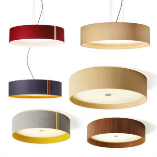 Billede af Lara loftslampe giver et rigtig godt lys over bordet. Den højt anbragte diffusor giver en perfekt spredning af lyset. Pendel eller plafond.