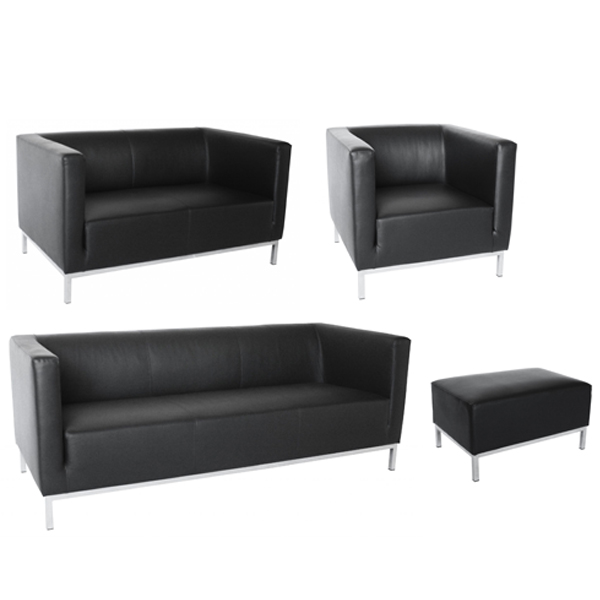 Argo Billig Sofa Til Kontor 1 C Billede af En prisvenlig sofa til kontoret, lærerværelset eller til loungeområdet. Du får en anstændig kvalitet. Kan polstres i kunstlæder eller kraftig tekstil.